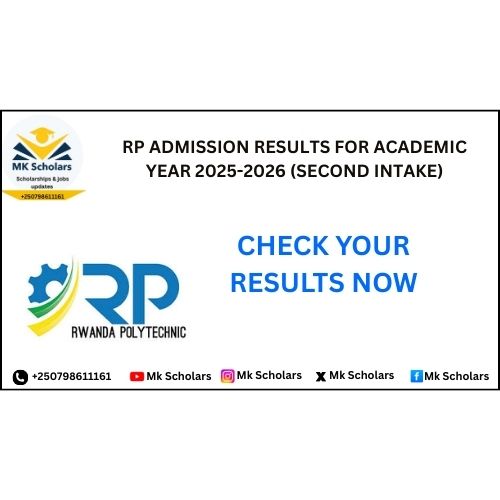 RP ADMISSION RESULTS FOR ACADEMIC YEAR 2025-2026 (SECOND INTAKE)